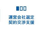 運営会社選定・契約交渉支援